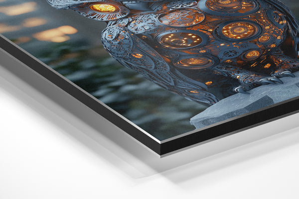 Intricate Owl Sculpture