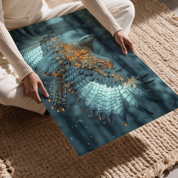 Luminous Eagle Flight