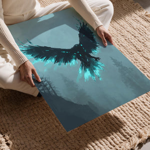 Spectral Raven Silhouette