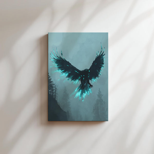 Spectral Raven Silhouette