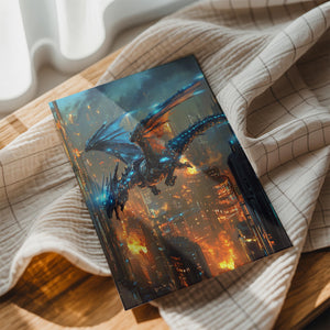 Futuristic Cityscape Dragon