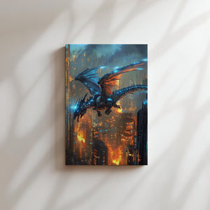 Futuristic Cityscape Dragon