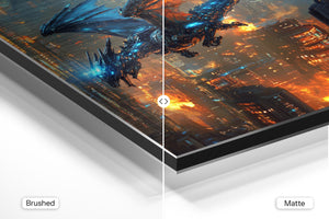 Futuristic Cityscape Dragon