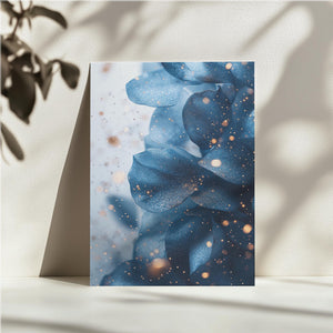 Blue Textured Petals