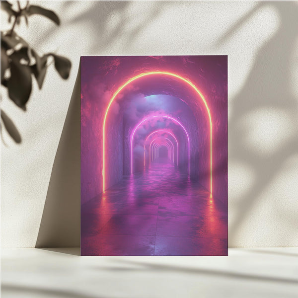 Neon Arched Passage