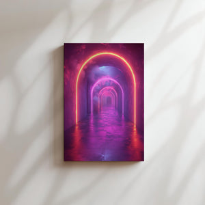 Neon Arched Passage