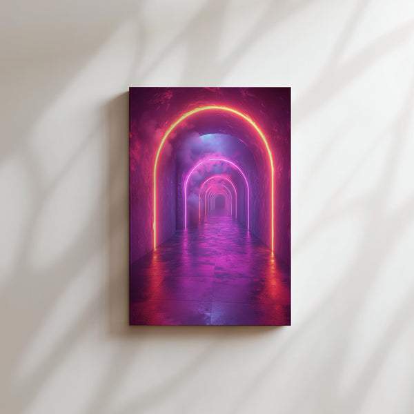 Neon Arched Passage