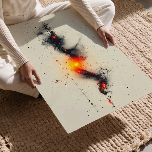 Fiery Galactic Swirl