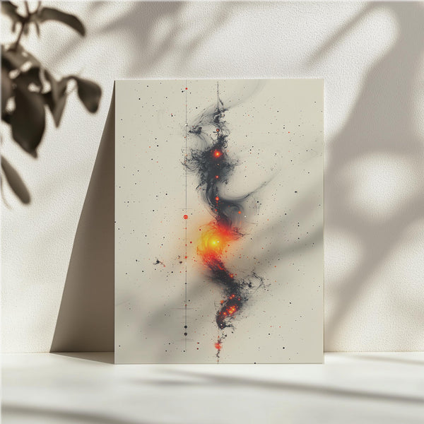 Fiery Galactic Swirl