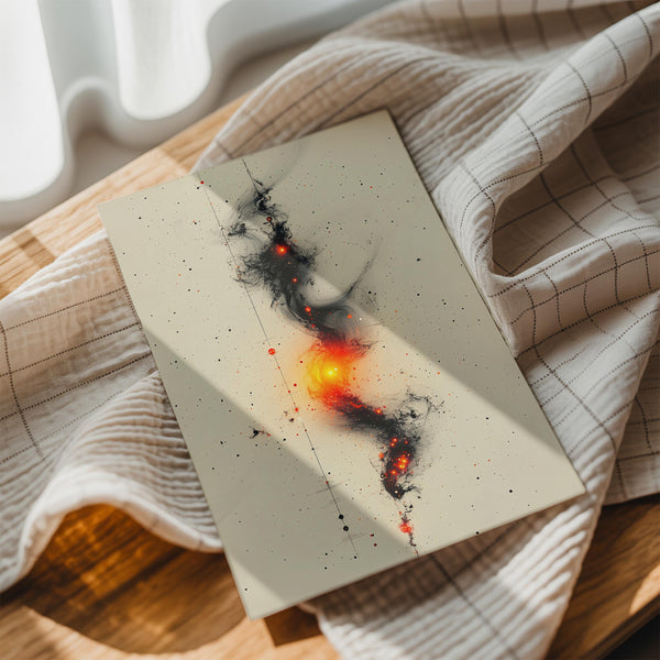 Fiery Galactic Swirl