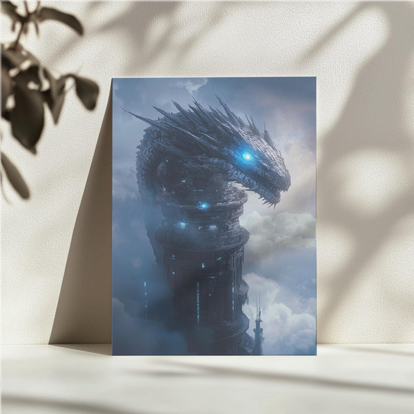 Mechanized Dragon Sculpture