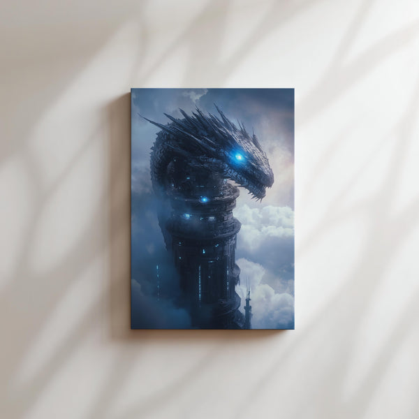 Mechanized Dragon Sculpture