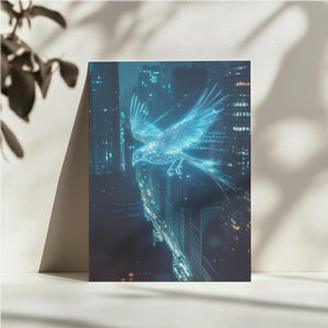 Neon Bird Cityscape