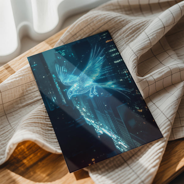 Neon Bird Cityscape