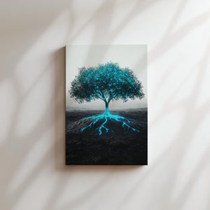 Illuminated Tree Roots