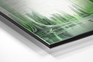 Green Futuristic Cityscape