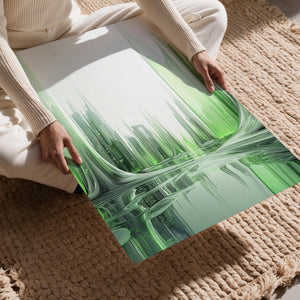 Green Futuristic Cityscape