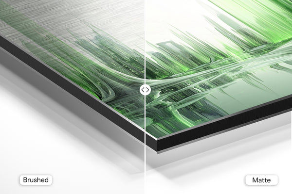 Green Futuristic Cityscape