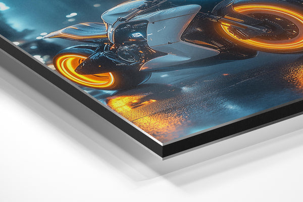 Neon Hypercycle at Night