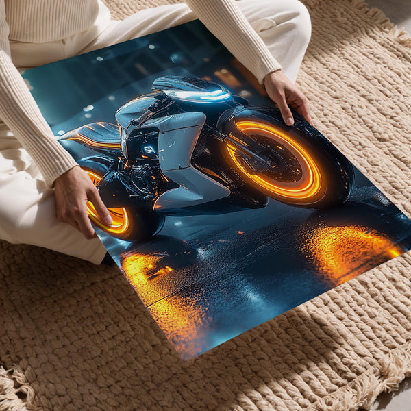 Neon Hypercycle at Night