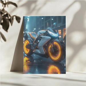 Neon Hypercycle at Night