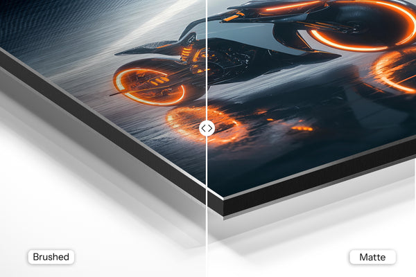 Electric Motorcycle in Fog