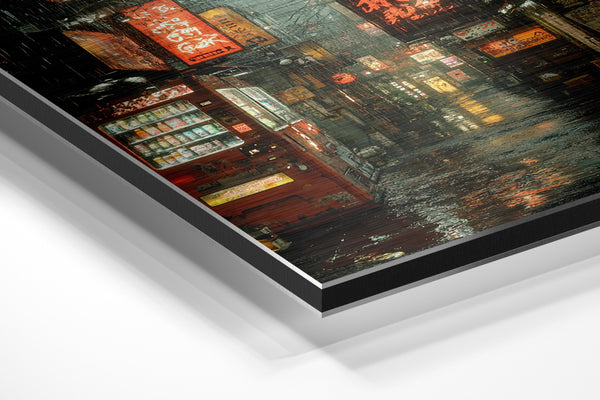 Rainy Vending Street