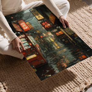 Rainy Vending Street