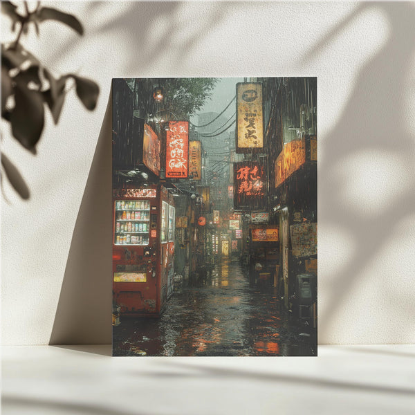 Rainy Vending Street