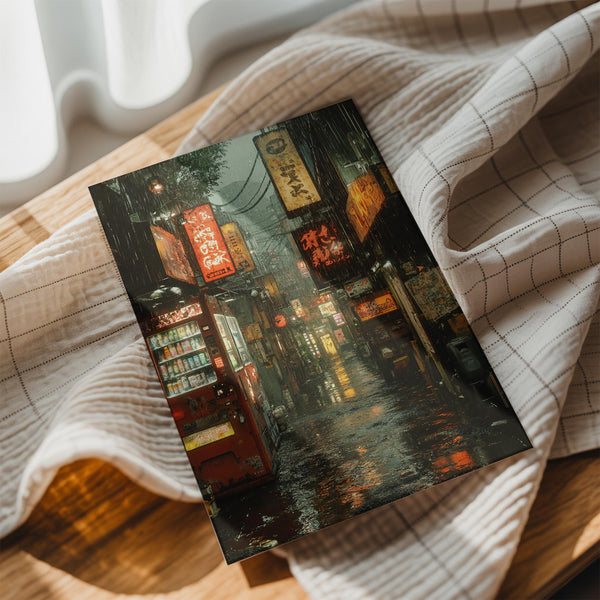 Rainy Vending Street