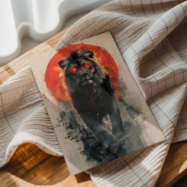 Lion with Solar Flare