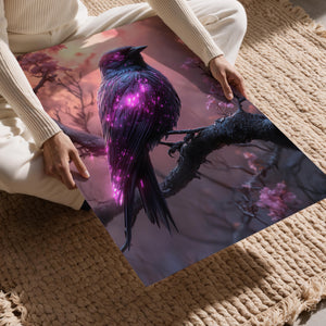 Cyber Cherry Blossom Bird