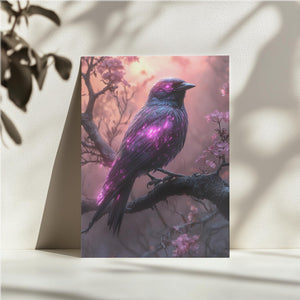 Cyber Cherry Blossom Bird