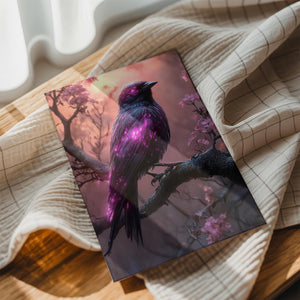 Cyber Cherry Blossom Bird