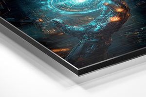 Robotic Hand with Blue Orb