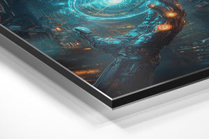 Robotic Hand with Blue Orb