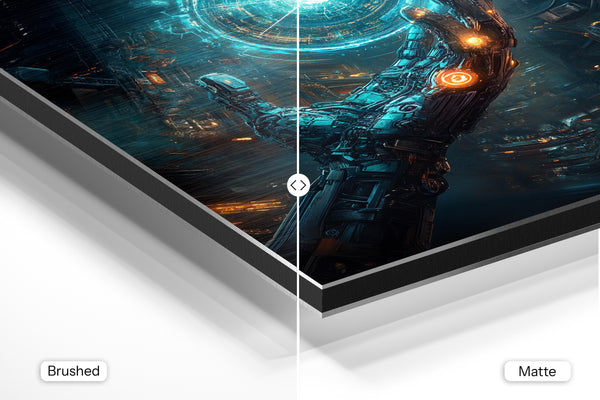 Robotic Hand with Blue Orb