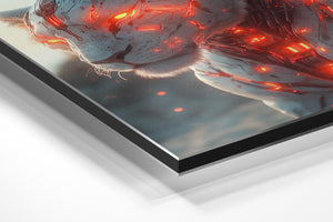 Mecha Lion with Red Glow