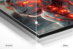 Mecha Lion with Red Glow